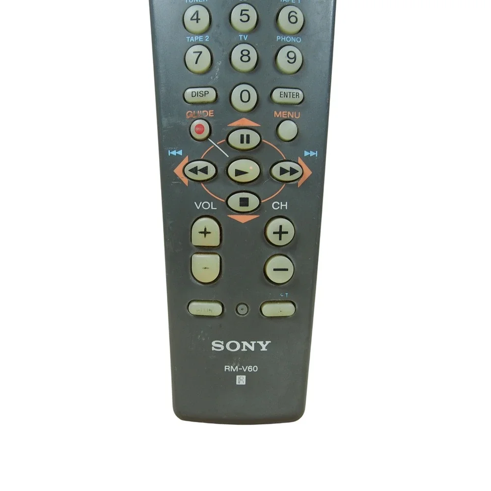 Sony RM-V60 Universal Remote Control TV VCR Receiver Commander with LCD‎ Display